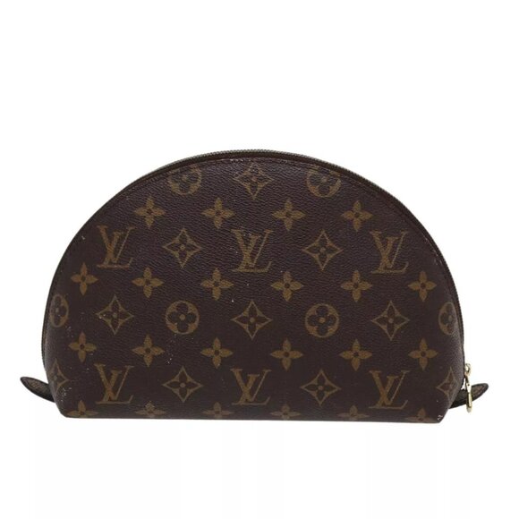 LOUIS VUITTON Monogram Trousse Demi Ronde Cosmetic Pouch - Picture 1 of 16